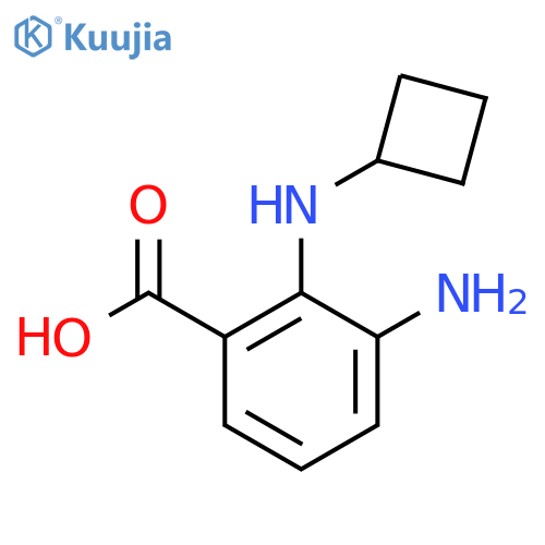 3-Amino-2-(cyclobutylamino)benzoic acid structure