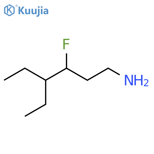 4-Ethyl-3-fluorohexan-1-amine structure