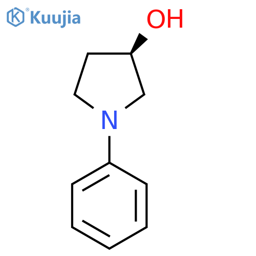 3-Pyrrolidinol, 1-phenyl-, (3R)- structure