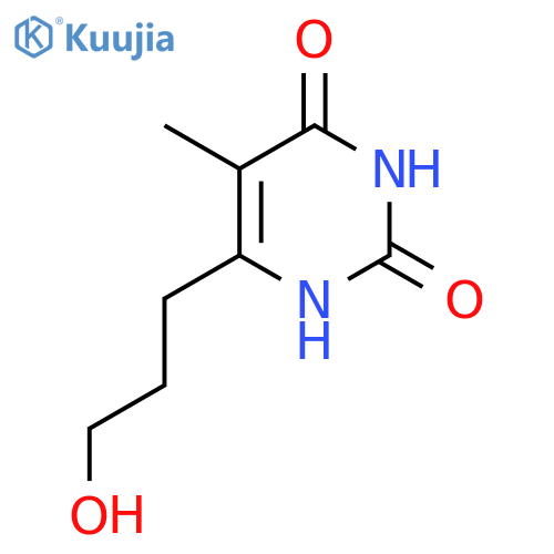 2,4(1H,3H)-Pyrimidinedione, 6-(3-hydroxypropyl)-5-methyl- structure