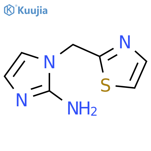 1-(1,3-thiazol-2-yl)methyl-1H-imidazol-2-amine structure