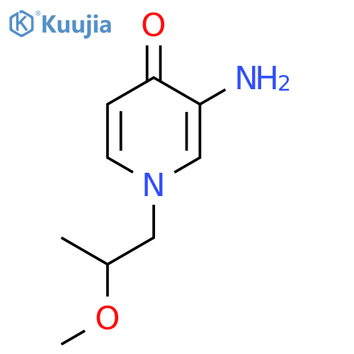 3-amino-1-(2-methoxypropyl)-1,4-dihydropyridin-4-one structure