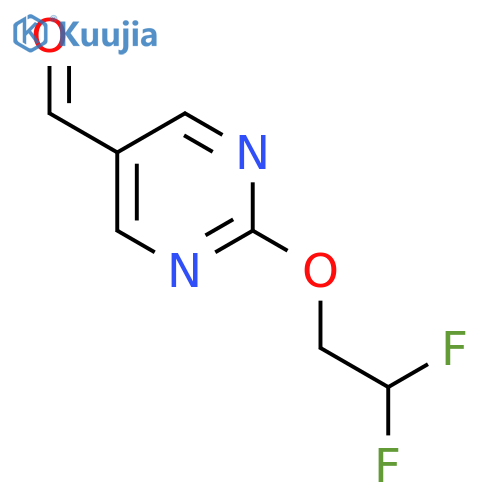2-(2,2-Difluoroethoxy)pyrimidine-5-carbaldehyde structure