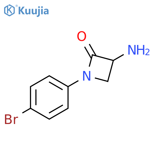 3-amino-1-(4-bromophenyl)azetidin-2-one structure