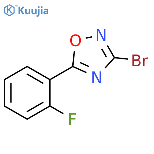 3-bromo-5-(2-fluorophenyl)-1,2,4-oxadiazole structure