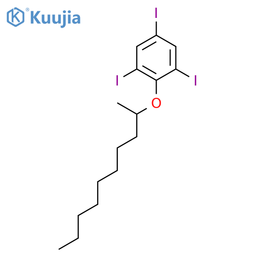 Benzene, 1,3,5-triiodo-2-[(1-methylnonyl)oxy]- structure