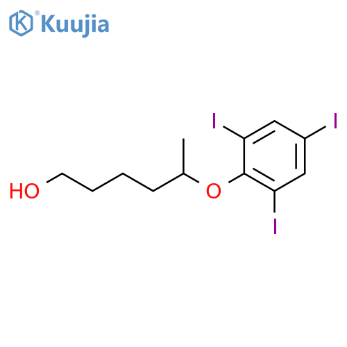 1-Hexanol, 5-(2,4,6-triiodophenoxy)- structure