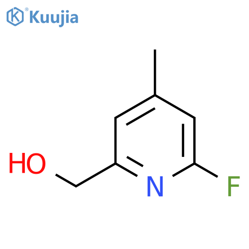 2-Fluoro-4-methylpyridine-6-methanol structure