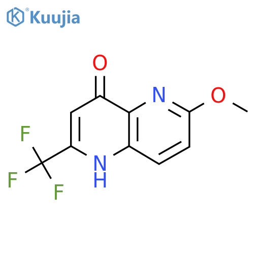 6-Methoxy-2-(trifluoromethyl)-1,5-naphthyridin-4-ol structure