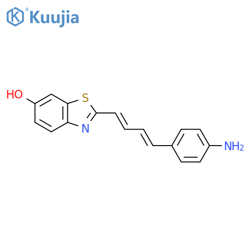 2-((1E,3E)-4-(4-Aminophenyl)buta-1,3-dienyl)benzo[d]thiazol-6-ol structure