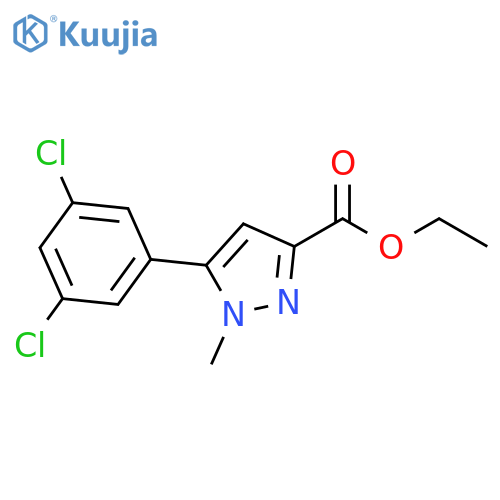 ethyl 5-(3,5-dichlorophenyl)-1-methyl-1H-pyrazole-3-carboxylate structure