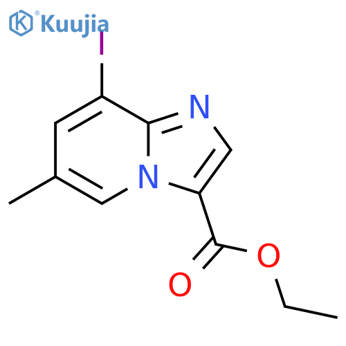 Ethyl 8-iodo-6-methylimidazo-1,2-apyridine-3-carboxylate structure
