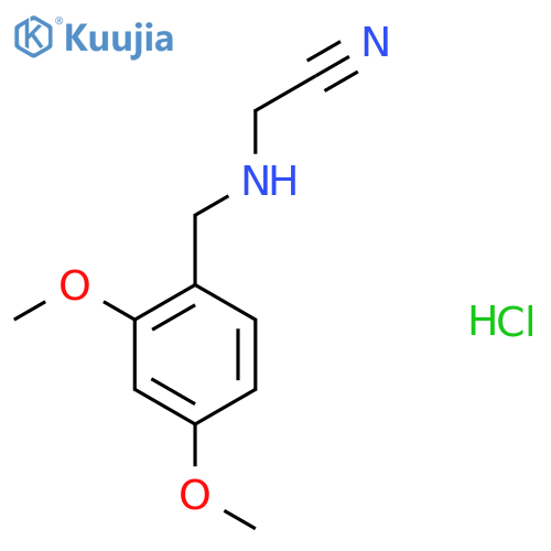 2-{(2,4-Dimethoxyphenyl)methylamino}-acetonitrile hydrochloride structure