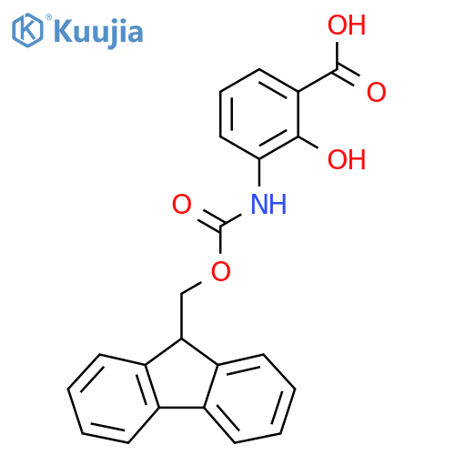 3-{[(9h-Fluoren-9-ylmethoxy)carbonyl]amino}-2-hydroxybenzoic acid structure