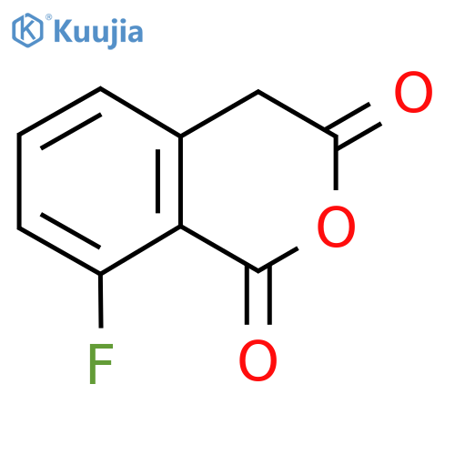 8-fluoro-3,4-dihydro-1H-2-benzopyran-1,3-dione structure