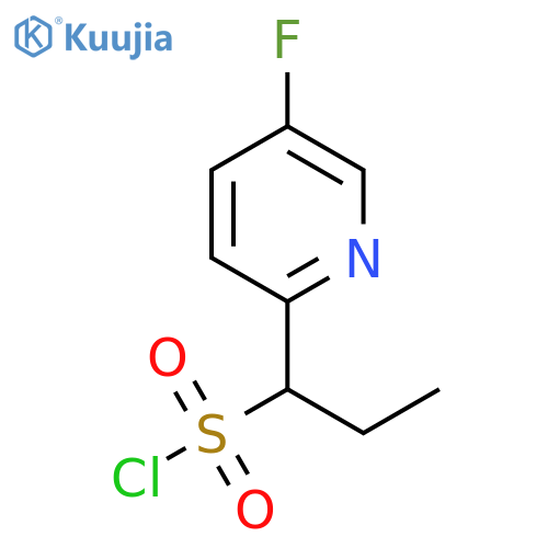 1-(5-Fluoropyridin-2-yl)propane-1-sulfonyl chloride structure