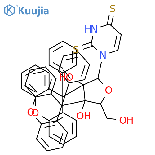 2’,3’-Di(9-phenylxanthen-9-yl)dithiouridine structure
