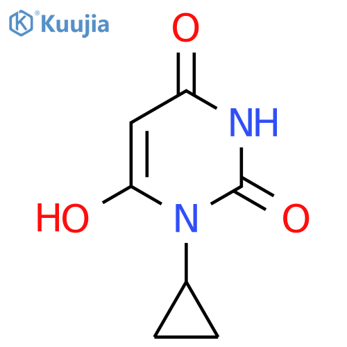 1-Cyclopropyl-6-hydroxypyrimidine-2,4-dione structure