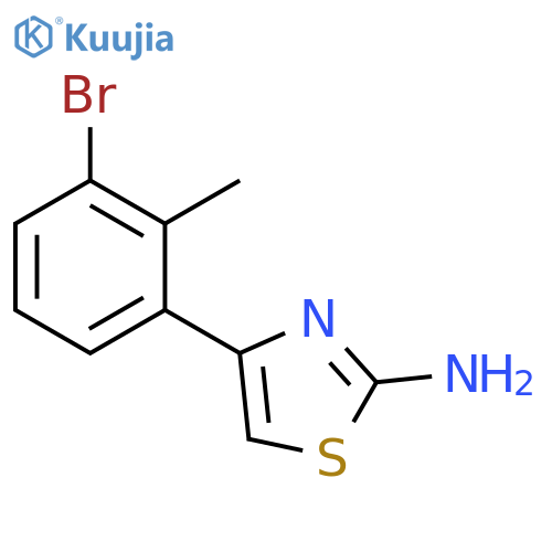 4-(3-bromo-2-methylphenyl)-1,3-thiazol-2-amine structure