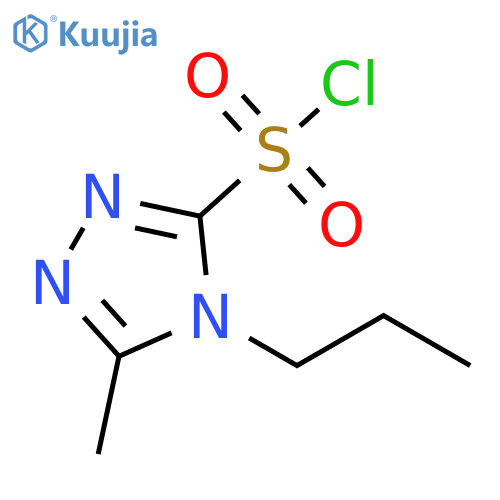 5-methyl-4-propyl-4H-1,2,4-triazole-3-sulfonyl chloride structure