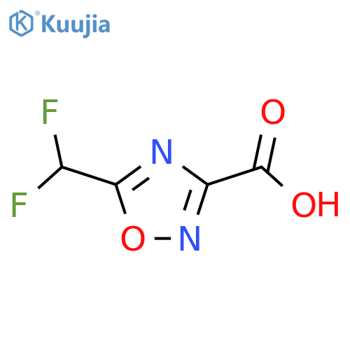 5-(difluoromethyl)-1,2,4-oxadiazole-3-carboxylic acid structure