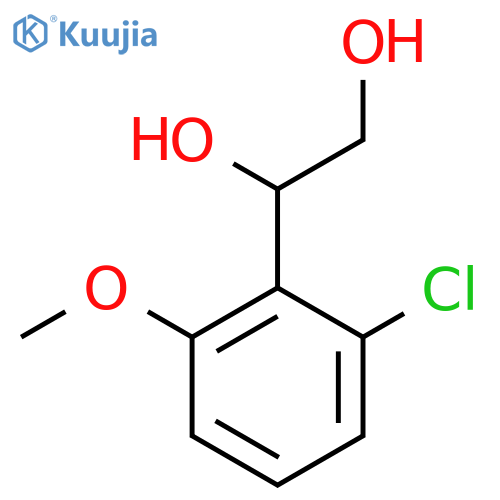 1-(2-chloro-6-methoxyphenyl)ethane-1,2-diol structure