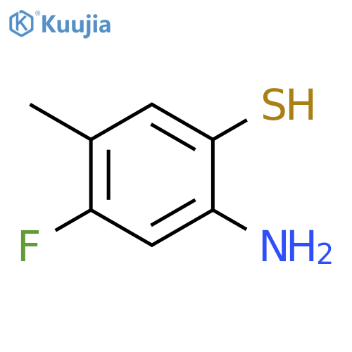 2-amino-4-fluoro-5-methylbenzene-1-thiol structure
