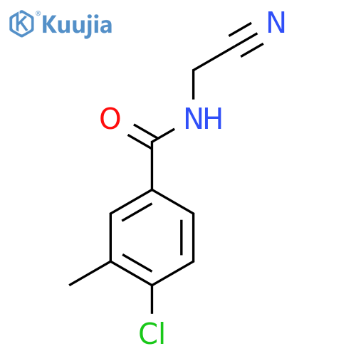 4-chloro-N-(cyanomethyl)-3-methylbenzamide structure