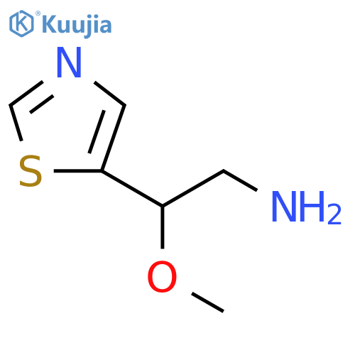 2-methoxy-2-(1,3-thiazol-5-yl)ethan-1-amine structure
