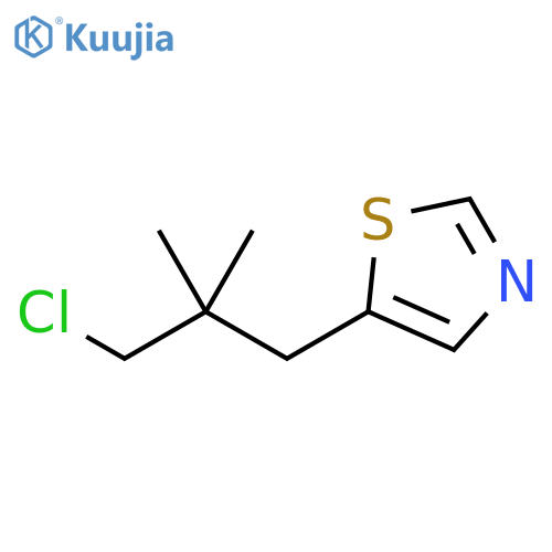 Thiazole, 5-(3-chloro-2,2-dimethylpropyl)- structure
