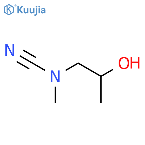 1-cyano(methyl)aminopropan-2-ol structure