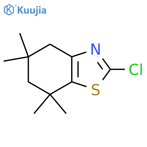 Benzothiazole, 2-chloro-4,5,6,7-tetrahydro-5,5,7,7-tetramethyl- structure