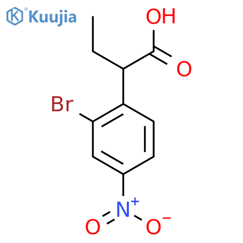 2-(2-Bromo-4-nitrophenyl)butanoic acid structure