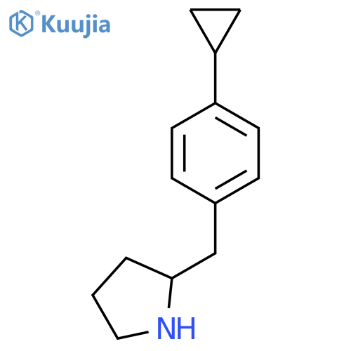 2-(4-cyclopropylphenyl)methylpyrrolidine structure