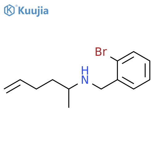 (2-bromophenyl)methyl(hex-5-en-2-yl)amine structure