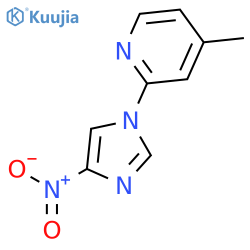 4-methyl-2-(4-nitro-1H-imidazol-1-yl)-Pyridine structure