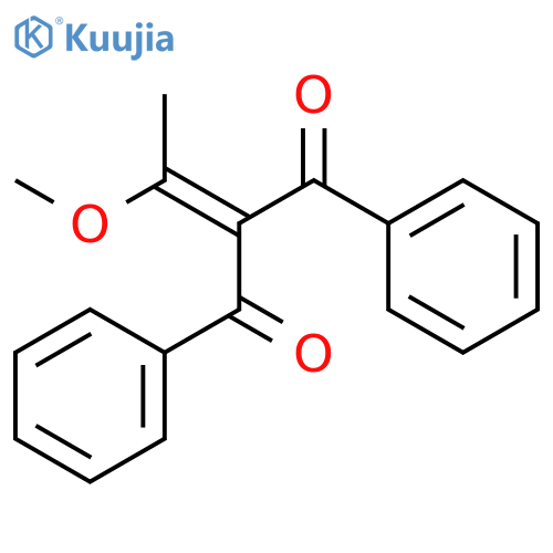 1,3-Propanedione, 2-(1-methoxyethylidene)-1,3-diphenyl- structure