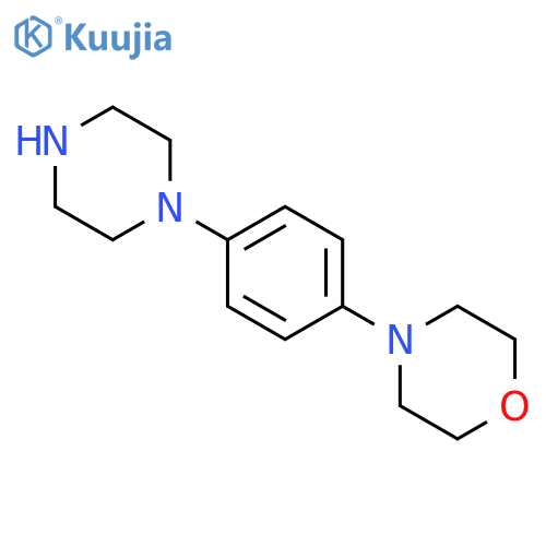 Morpholine,4-[4-(1-piperazinyl)phenyl]- structure
