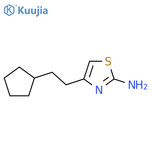 4-(2-cyclopentylethyl)-1,3-thiazol-2-amine structure
