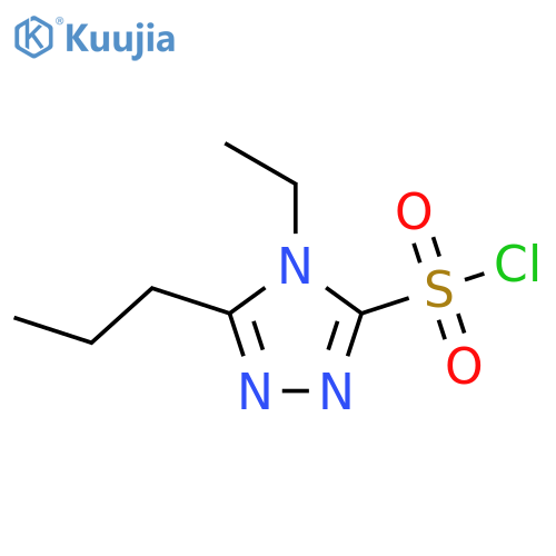 4-ethyl-5-propyl-4H-1,2,4-triazole-3-sulfonyl chloride structure
