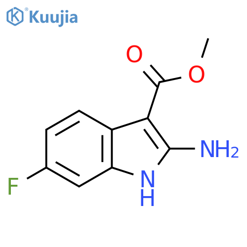 methyl 2-amino-6-fluoro-1H-indole-3-carboxylate structure