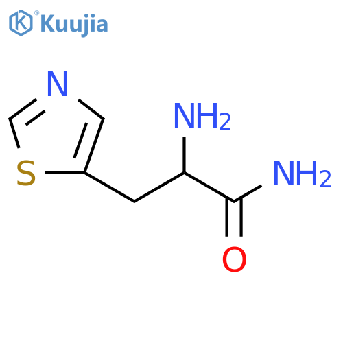 2-amino-3-(1,3-thiazol-5-yl)propanamide structure