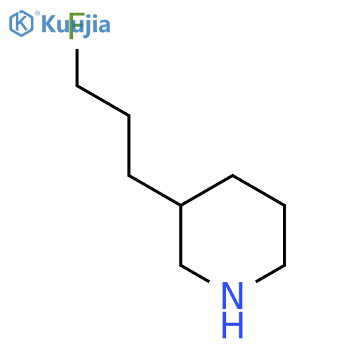 3-(3-fluoropropyl)piperidine structure
