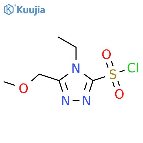 4-ethyl-5-(methoxymethyl)-4H-1,2,4-triazole-3-sulfonyl chloride structure