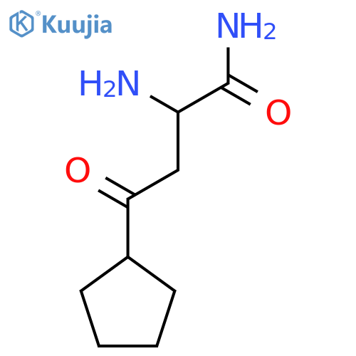 2-amino-4-cyclopentyl-4-oxobutanamide structure