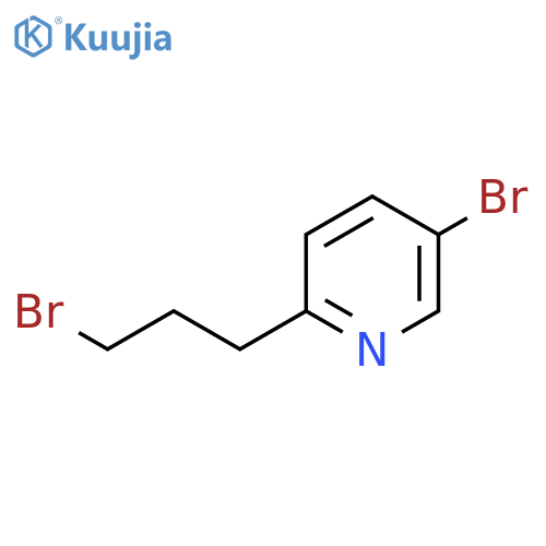 Pyridine, 5-bromo-2-(3-bromopropyl)- structure