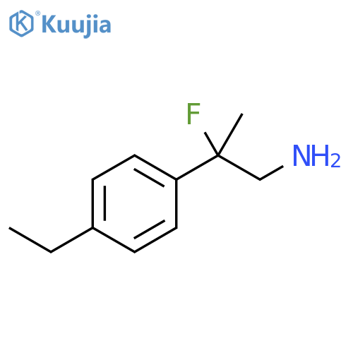 2-(4-ethylphenyl)-2-fluoropropan-1-amine structure