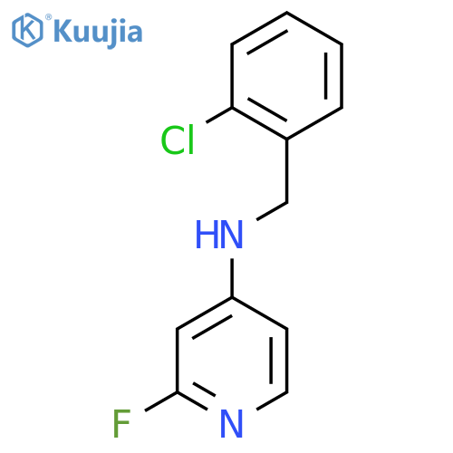 N-(2-Chlorophenyl)methyl-2-fluoropyridin-4-amine structure