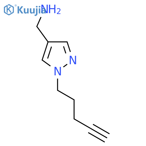 [1-(Pent-4-yn-1-yl)-1H-pyrazol-4-yl]methanamine structure