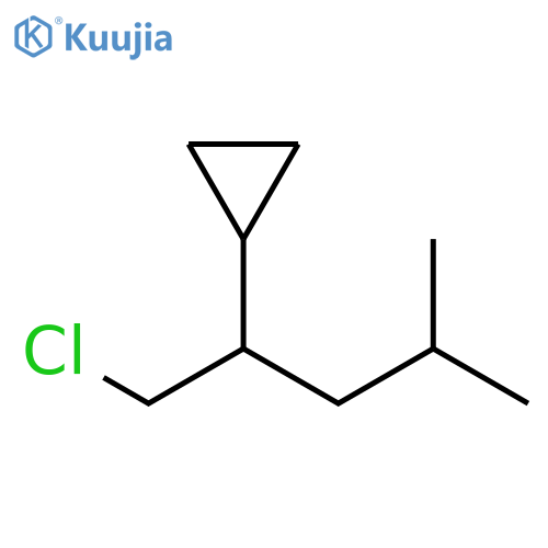 Cyclopropane, [1-(chloromethyl)-3-methylbutyl]- structure